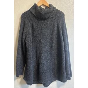 Michael Kors Women’s Plus Size 1X Gray Cowl Neck Sweater Tunic Academia Preppy